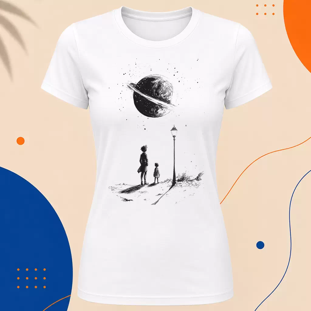 Dámské tričko - Malý král - Malý princ - Le petit prince